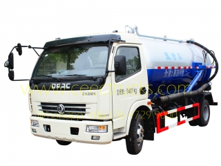 Dongfeng 8,000l camion aspirateur cloaque