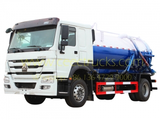 howo rhd modèle 10 000l camion d'égout sous vide-CEEC TRUCKS
