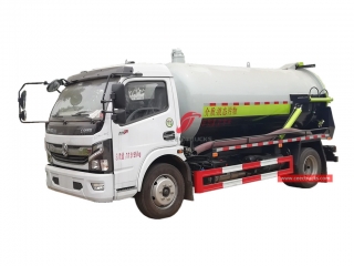 8.000 litres de camion d'aspiration des eaux usées sous vide Dongfeng-CEEC TRUCKS