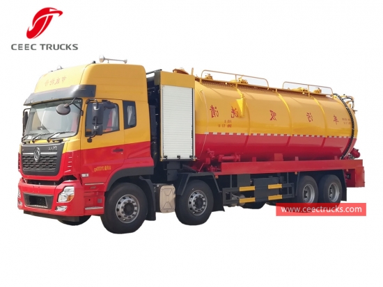 10+18 CBM Combined Jetting Vacuum Truck DONGFENG - CEEC Trucks