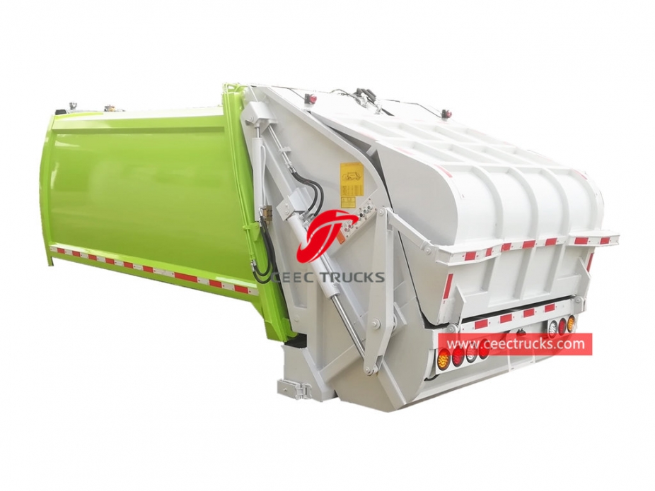 european standard 6,000 liters refuse compactor truck body structure