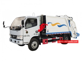 Dongfeng 6cbm camion à ordures à chargement arrière-CEEC TRUCKS
