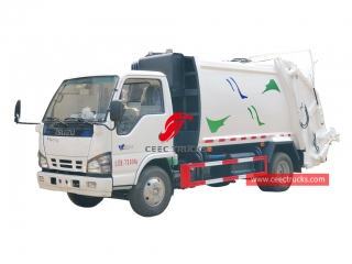 camion à ordures à chargement arrière isuzu 6cbm-CEEC TRUCKS