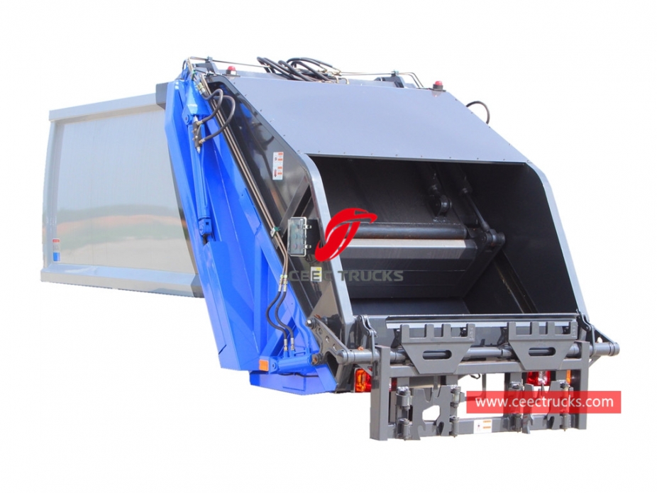 High quality 5,000 liters waste compressor truck upper body