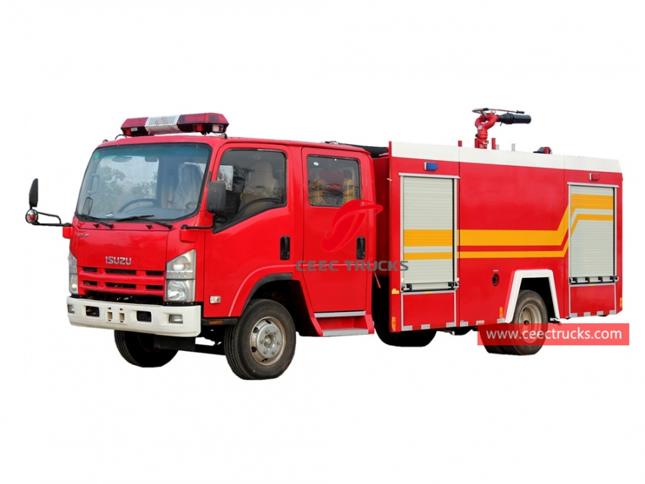 ISUZU 4+1CBM fire fighting truck