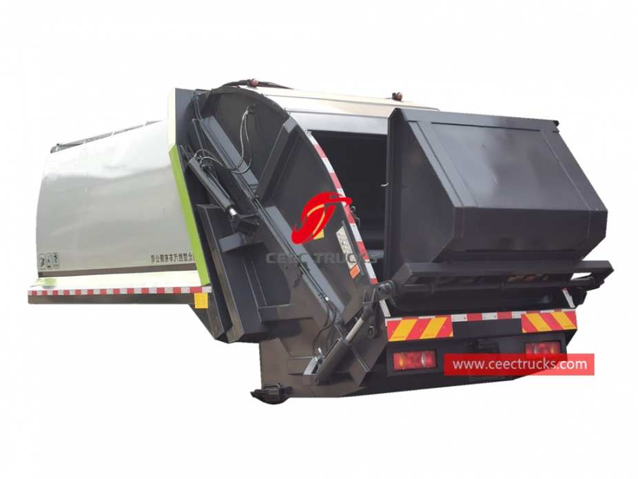 New designed 14,000 liters waste compactor truck body