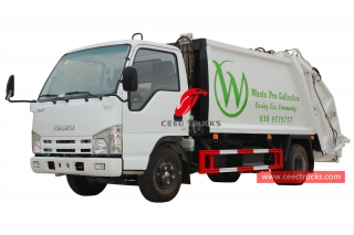 tout nouveau camion de compresseur d'ordures d'isuzu 5cbm pour l'exportation