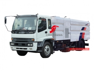 camion de balayage et de lavage de route isuzu 15cbm