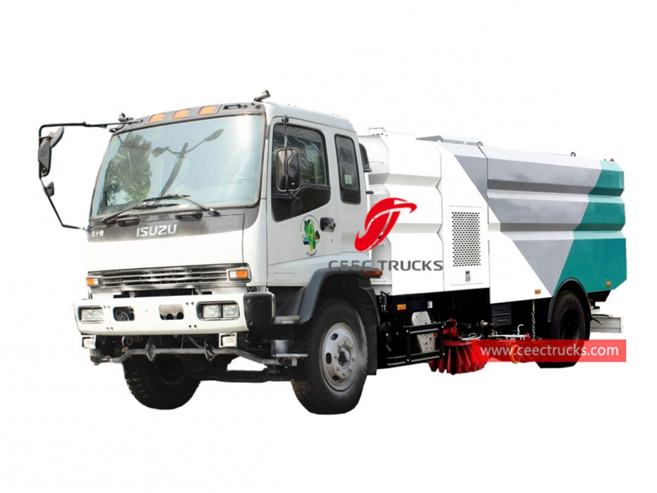 ISUZU 12cbm road sweeper and washer truck