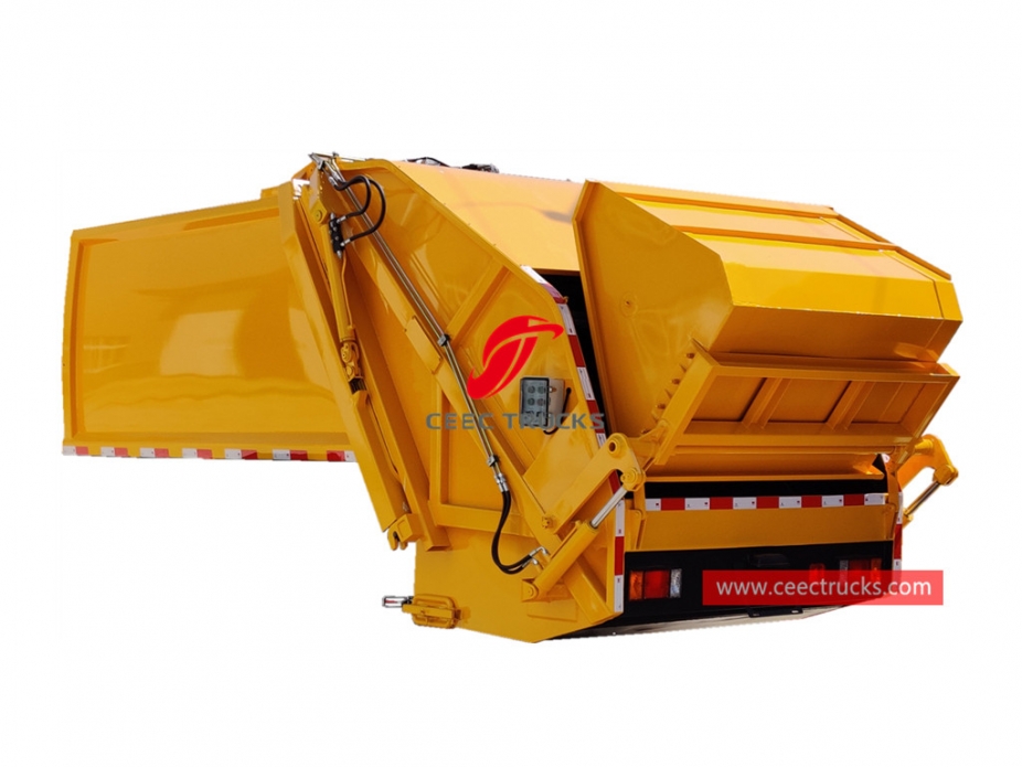 8,000 liters garbage truck compactor body