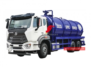 SINOTRUK N7B 340HP de 20 000 litres septique camion-citerne