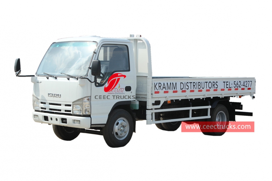 ISUZU 4×2 flat body truck for sale