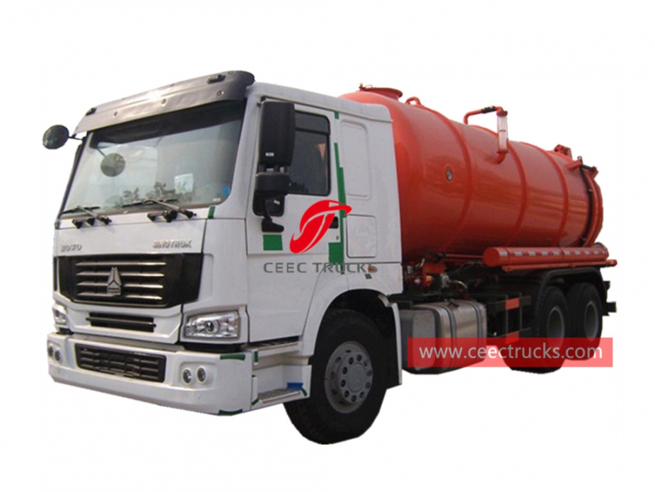HOWO 6×4 vacuum tanker truck