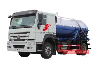  HOWO  4 × 2 camion d'aspiration des eaux usées à conduite à droite