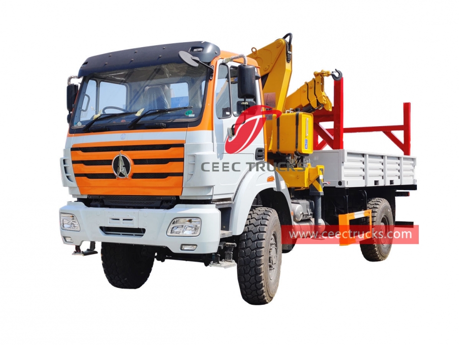 6.3 Tons XCMG crane based on Beiben RHD 4×4 truck