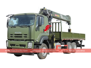 camion isuzu avec grue palfinger sps40000 exportation vers les pays d'asie