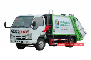 Camion compacteur de déchets isuzu 6cbm pour l'exportation