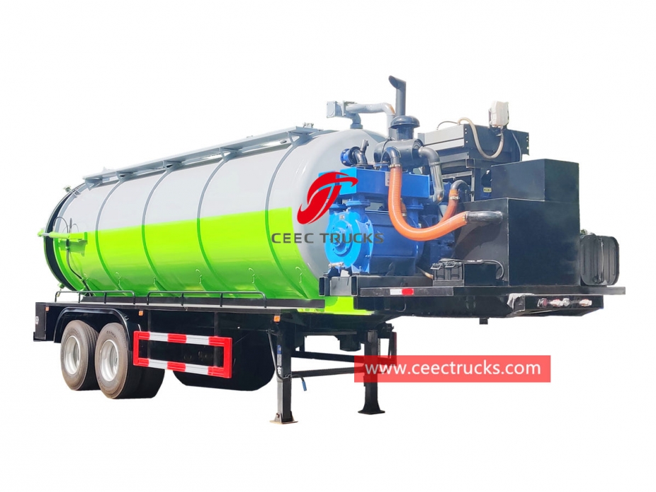 20000 liters sewage tanker trailer