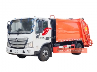 exportation de camion compacteur d'ordures foton 6cbm vers la gambie
