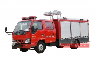 Camion de pompiers d'éclairage ISUZU