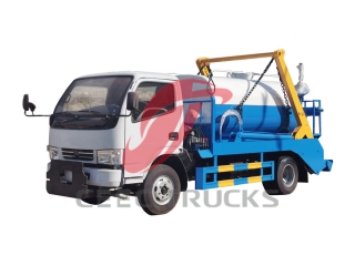 camion-citerne à eau monté sur chargeur à benne dongfeng
