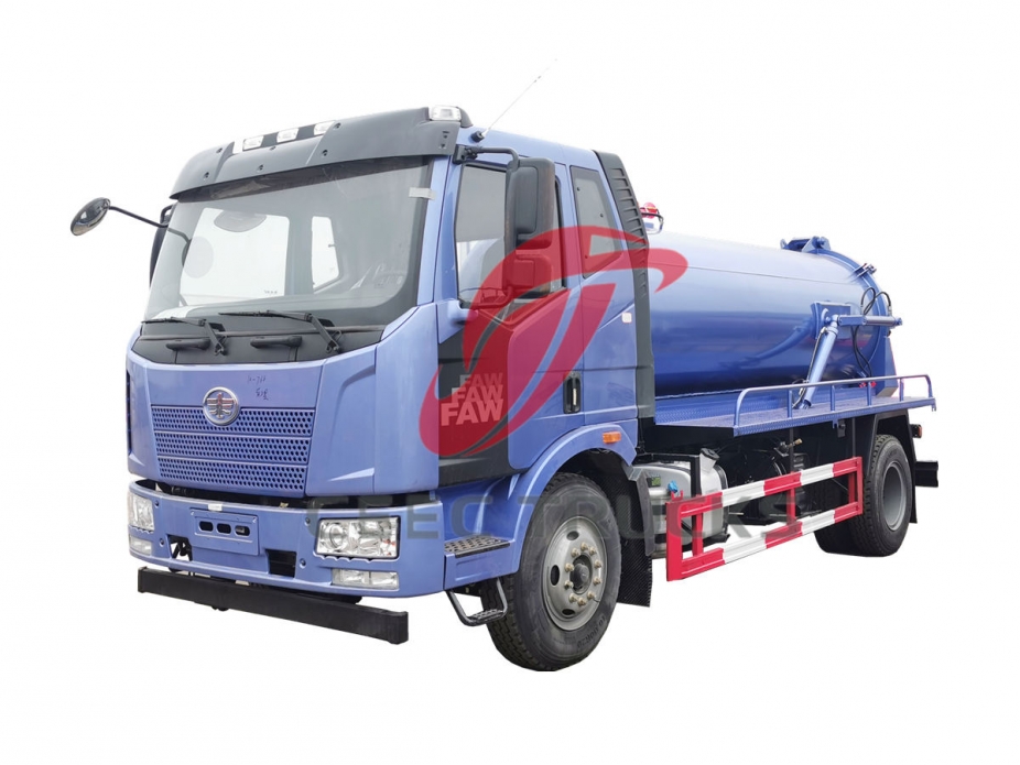 FAW 4×2 vacuum suction truck at best price
