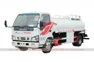 Camion-citerne à eau en acier inoxydable ISUZU 600P 130HP
