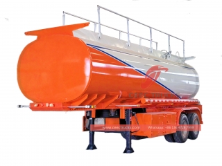 Semi-remorque de transport de carburant à 2 essieux d'une capacité de 40 000 à 50 000 litres