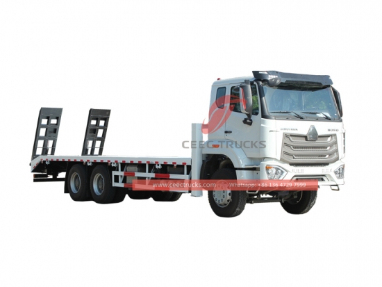 HOWO 400HP flatbed transport truck made in China