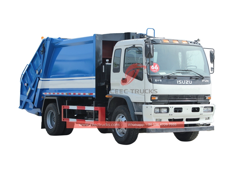 Japan ISUZU 16 CBM garbage compactor truck made in China