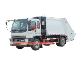 Camion compacteur de déchets ISUZU 205hp FTR 10 CBM fabriqué en Chine