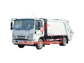 Camion compacteur de déchets ISUZU ELF KV800 8CBM fabriqué en Chine