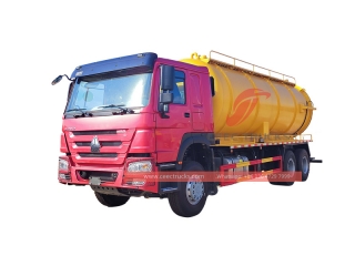 Camions robustes d'aspiration des eaux usées sous vide de 20 m3 avec vente directe d'usine