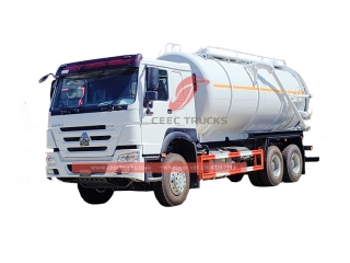Camions résistants d'aspiration d'eaux usées de vide de Sinotruk avec la vente directe d'usine