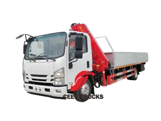 Philippines Isuzu Knuckle Boom Crue Truck avec plate-forme