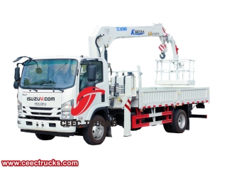 Camion-grue ISUZU 700P avec godet aérien fabriqué dans la meilleure usine de Chine