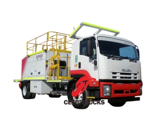 Camion de service de lubrification de carburant Isuzu 8 CBM