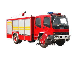 Camions de pompiers de sauvetage d'eau en mousse à châssis Isuzu