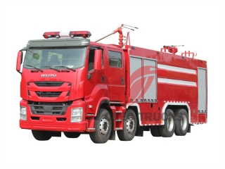 Camion de pompiers à poudre sèche de sauvetage lourd Isuzu