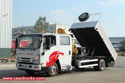 Isuzu 5 Ton articulated crane lorry truck