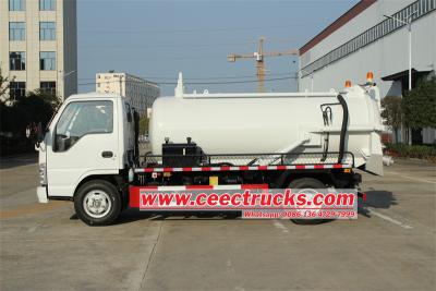 Isuzu 3 cbm wet dry vacuum cleaner truck