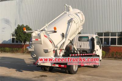 Isuzu 3 cbm wet dry vacuum cleaner truck