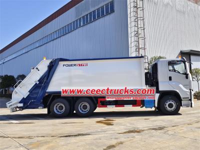 Isuzu 20 cbm rear loader compressed garbage truck