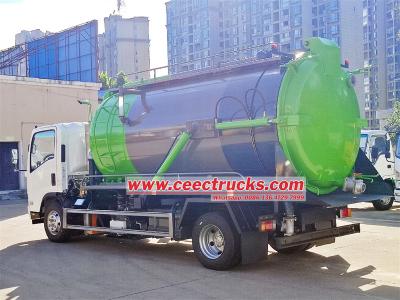 ISUZU ELF 190hp Vacuum Tank Truck made in China