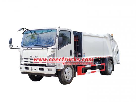 Isuzu ELF automatic rear loader garbage truck