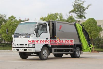 ISUZU 6CBM garbage compactor truck for sale