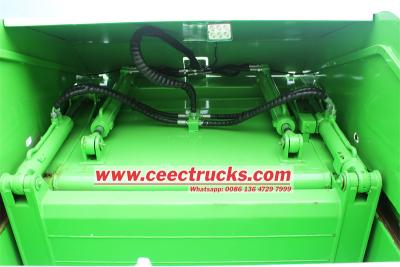 ISUZU mini ELF NKR 5CBM rear loader garbage truck