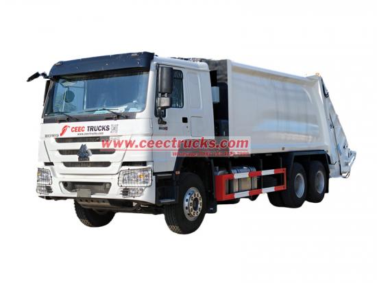 HOWO 20 cbm garbage compactor truck