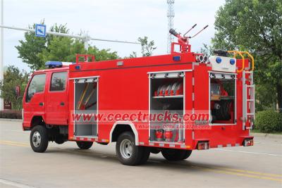 Isuzu 120HP offroad apparatus tanker fire truck