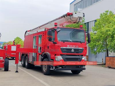 Howo 32m high lift fire water truck